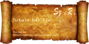 Szkala Ráfis névjegykártya